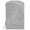 vidaXL Stenska TV omarica z LED lučkami betonsko siva 180x31x45 cm