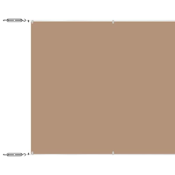 vidaXL Vertikalna markiza taupe 60x1000 cm tkanina oxford