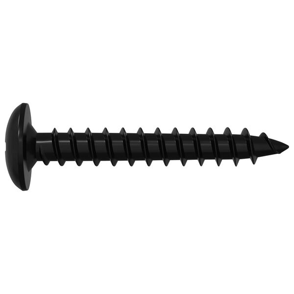 vidaXL Žebelj s samočrtnim navojem 2 pcs Črna 4 x 25 mm Jeklo