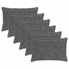 vidaXL Prevleka za blazino 6 kos HOUTEN Temno siva 30 x 50 cm