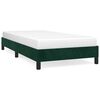 vidaXL Posteljni okvir brez vzmetnice temno zelen 80x200 cm žamet
