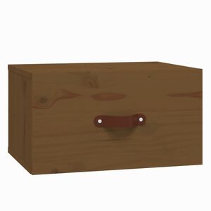 vidaXL Stenska nočna omarica medeno rjava 40x29,5x22 cm