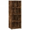 vidaXL Visoka omara dimljeni hrast 45x41x124 cm inženirski les