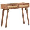 vidaXL Konzolna mizica 100x35x76 cm trden mangov les