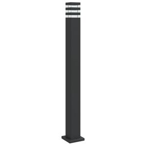 vidaXL Zunanja talna svetilka črna 110 cm aluminij