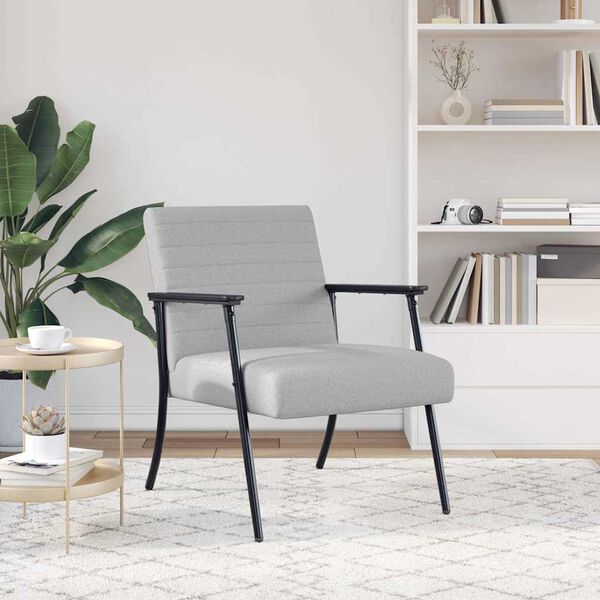 vidaXL fotelj Oblačno siva 59 x 75 x 78 cm blago