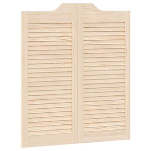 vidaXL Vrata na hod 90 x 40 cm Trdna borovina Naravna