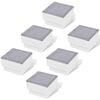 vidaXL LED talne svetilke 6 kosov 100x100x68 mm