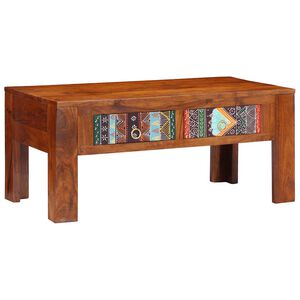 vidaXL Klubska mizica 90x50x40 cm trden akacijev les