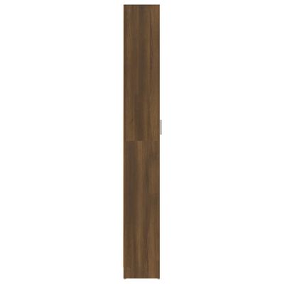 vidaXL Garderobna omara rjavi hrast 55x25x189 cm konstruiran les