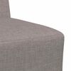 vidaXL Modularna sofa enota brez naslonov 3 pcs Taupe 55 x 74 x 82 cm