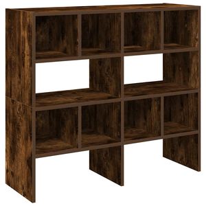 vidaXL Regal za čevlje 2 kosa zložljiva dimljeni hrast 89,5x30x40 cm