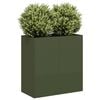 vidaXL Sadilnik Olive Green 80x40x80 cm Hladno valjano jeklo