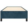 vidaXL Posteljni okvir brez vzmetnice temno moder 100x200 cm žamet