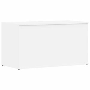 vidaXL Skrinja za shranjevanje bela 84x42x46 cm konstruiran les