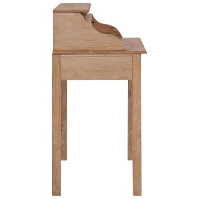 vidaXL Pisalna miza iz trdne tikovine 90x50x100 cm
