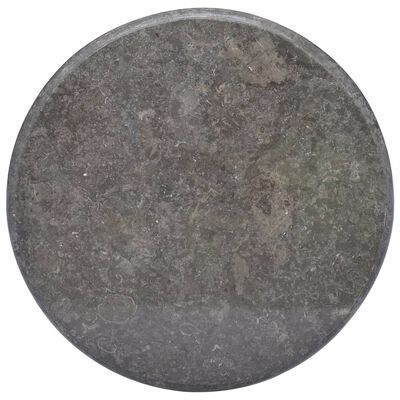 vidaXL Mizna plošča črna Ø 60x2,5 cm marmor
