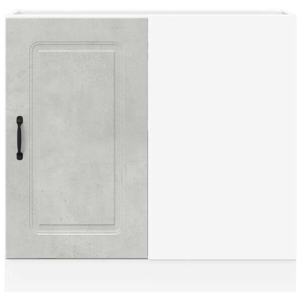 vidaXL Kuhinjska osnovna omarica Kalmar betonsko siv inženirski les