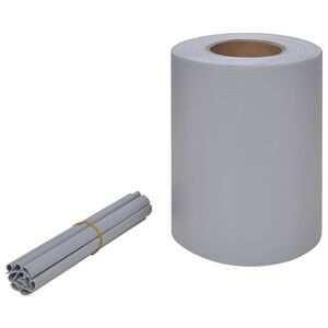 vidaXL Vrtno platno PVC 70x0,19 m svetlo sivo