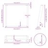vidaXL Noge za jedilno mizo v obliki črke U, 2 kosa, naravno jeklo, 70 x (72-73) cm, jeklo