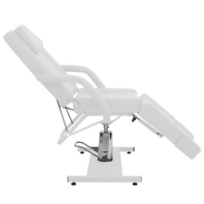 vidaXL Kozmetični stol umetno usnje bel 180x62x78 cm