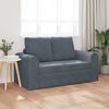 vidaXL Sofa postelja Temno siva 148 x 71 x 83 cm Žamet