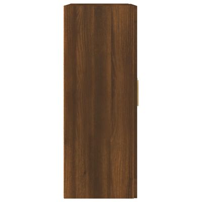 vidaXL Stenska omarica rjav hrast 69,5x32,5x90 cm inženirski les