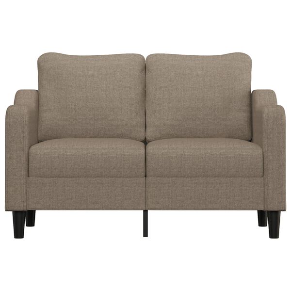 vidaXL Dvosed taupe 120 cm blago