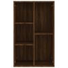 vidaXL Knjižna omara/komoda rjavi hrast 50x25x80 cm inženirski les