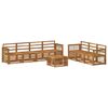vidaXL Sedežne garniture 8 pcs Masiven les akacije