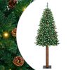vidaXL Ožja jelka Zelena 180 cm PVC in trden bor
