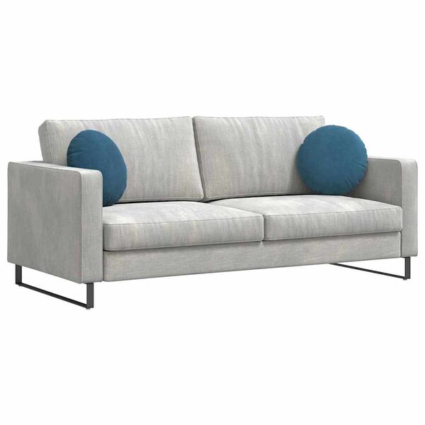 vidaXL Sedežne blazine 2 pcs Modra &Oslash; 40 x 13 cm Žamet