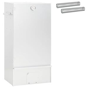 vidaXL Dimnik pečica 3 kos 44,5 x 29 x 83 cm Pocinkano jeklo Srebrna