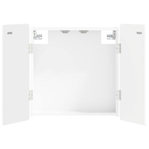 vidaXL Omara za tarče ZWOLLE Bela 52,5 x 10,5 x 57,5 cm Inženirski les