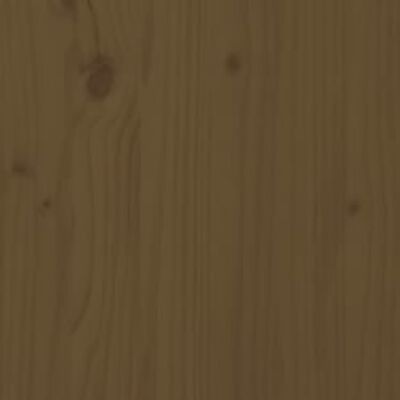 vidaXL Posteljni okvir medeno rjav iz trdnega lesa 140x200 cm