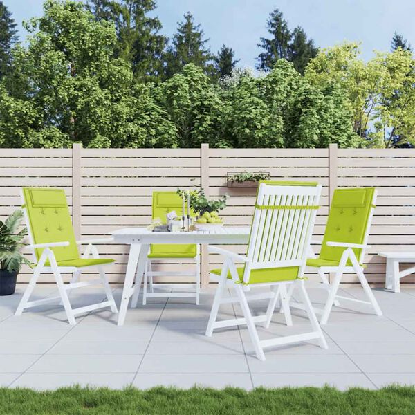 vidaXL Blazine za stole 4 kosi svetlo zelena oxford tkanina