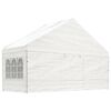 vidaXL Paviljon s streho bel 6,69x5,88x3,75 m polietilen