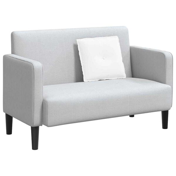 vidaXL Poglavni vzglavnik Bela 50 x 19 x 45 cm blago