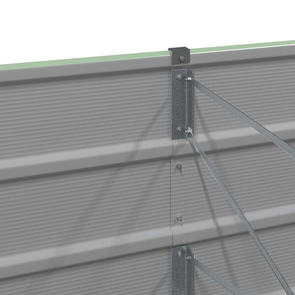 vidaXL Cvetlično korito Zelena 400 x 80 x 45 cm Jeklo