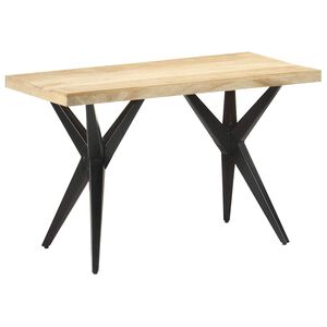vidaXL Jedilna miza 120x60x76 cm trden mangov les