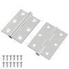 vidaXL Tečaj 2 kos srebrna 50 x 38 x 1,3 mm Jeklo