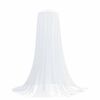 vidaXL Komarica za posteljo 3 kos 156 mesh Bela ⌀56 x 220 cm Poliester
