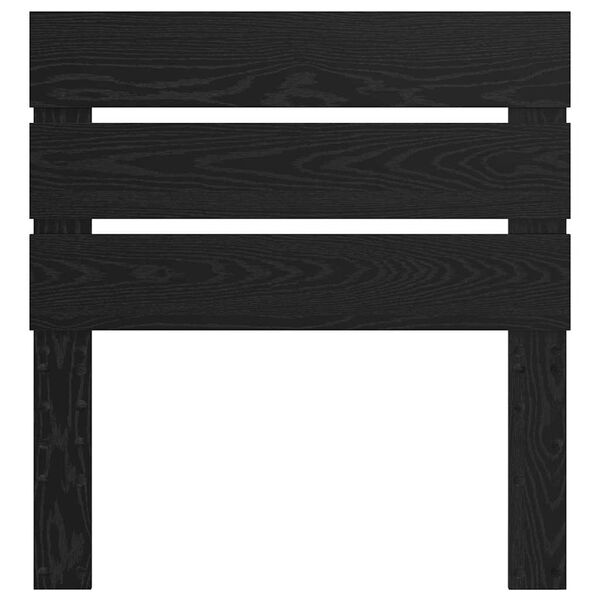 vidaXL Vzglavje z vzglavjem Črna Orehovina 75 cm Konstruiran les