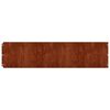 vidaXL Robniki za trato 10 kosov 25x103 cm prilagodljivi corten jeklo