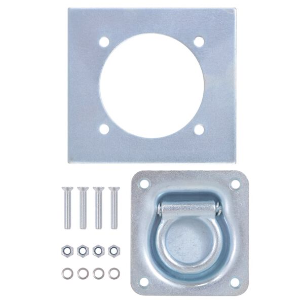 vidaXL Privezni obroči za prikolico 8 kosov pocinkano jeklo 2000 kg