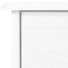 vidaXL Komoda z 2 predaloma bela 78x35x89 cm trdna borovina