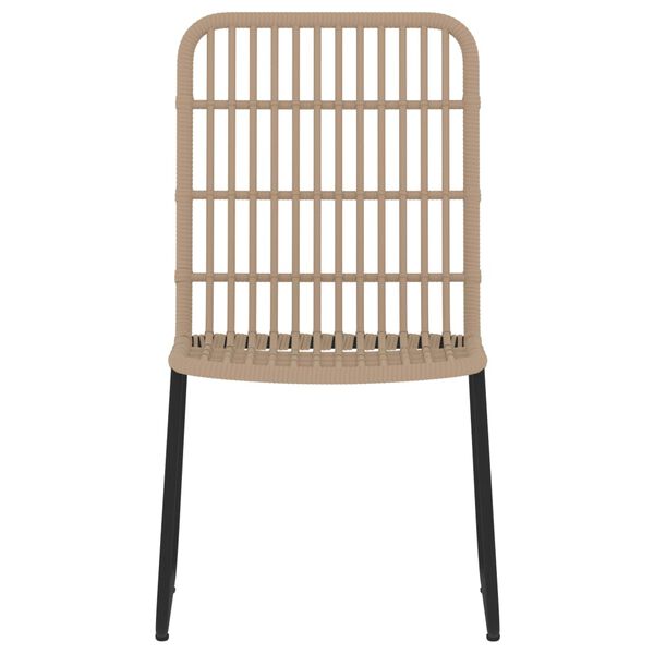 vidaXL Vrtna jedilna garnitura 7-delna hrast