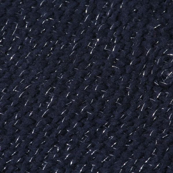 vidaXL Odeja iz lurexa 220x250 cm mornarsko modra