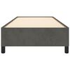 vidaXL Posteljni okvir brez vzmetnice temno siv 90x200 cm žamet