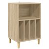 vidaXL Stojalo za gramofon Sonoma hrast 47 x 39,5 x 74,5 cm
